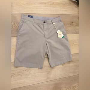 Faherty Fossil Men's Tan Flat Front Movement 9” short